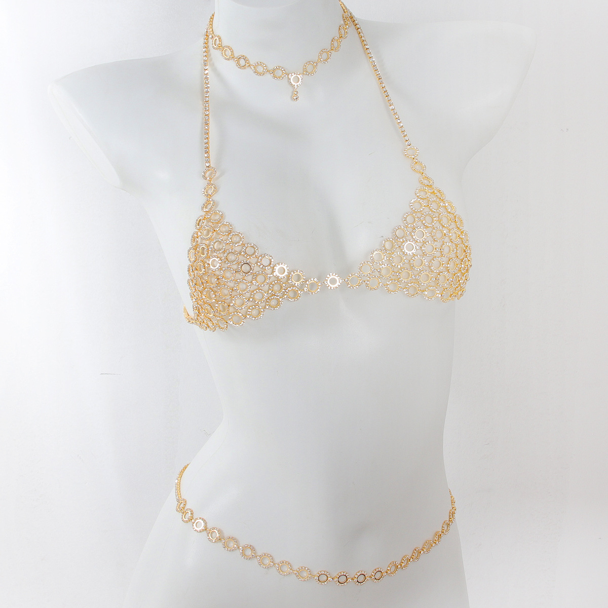 Body Jewelry Bra - طقم سلسلة خصر حمالة صدر من