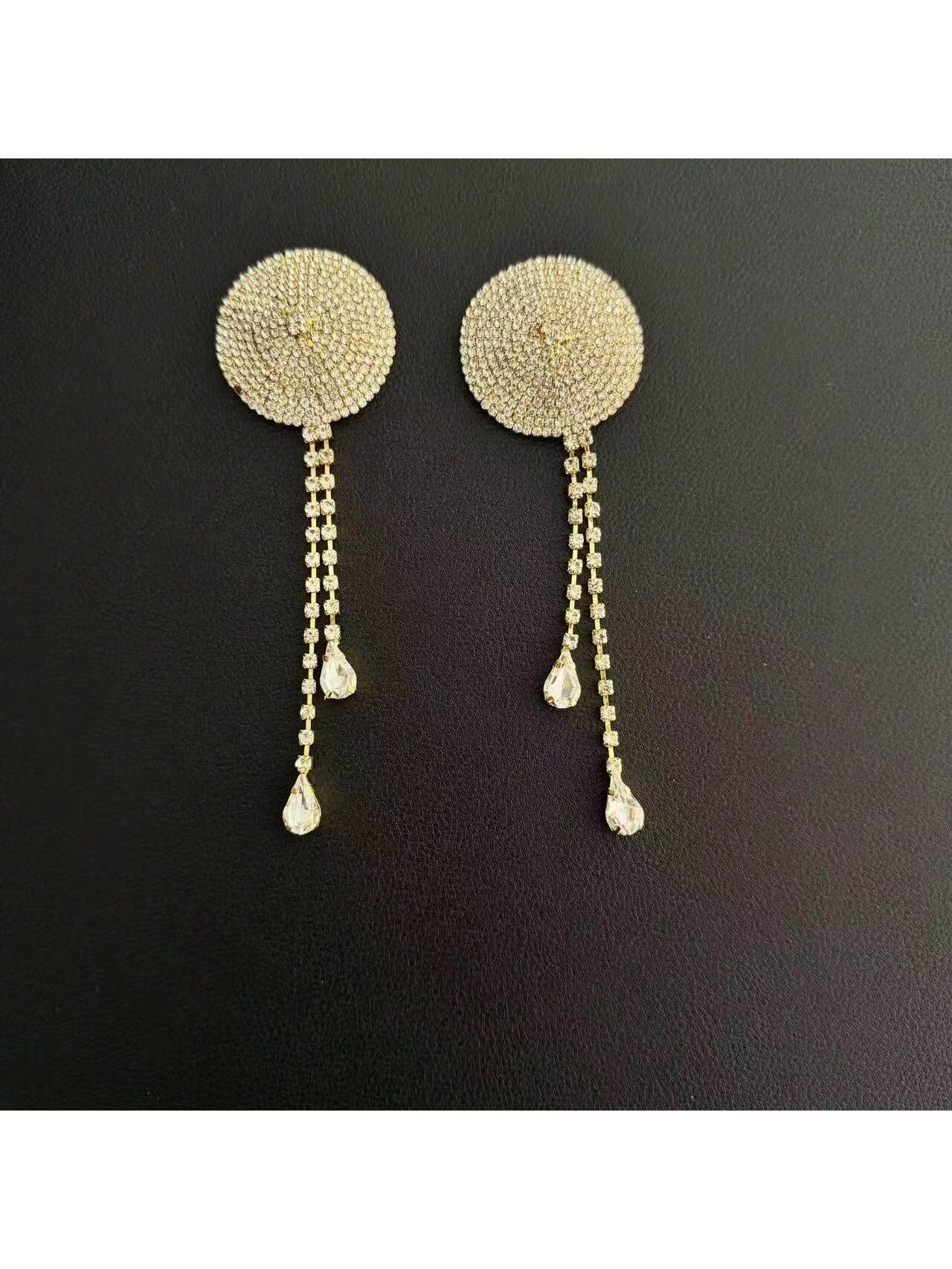 Body Jewelry Art - أحجار الراين المثيرة، والكريستال الاصطناعي الأنيق