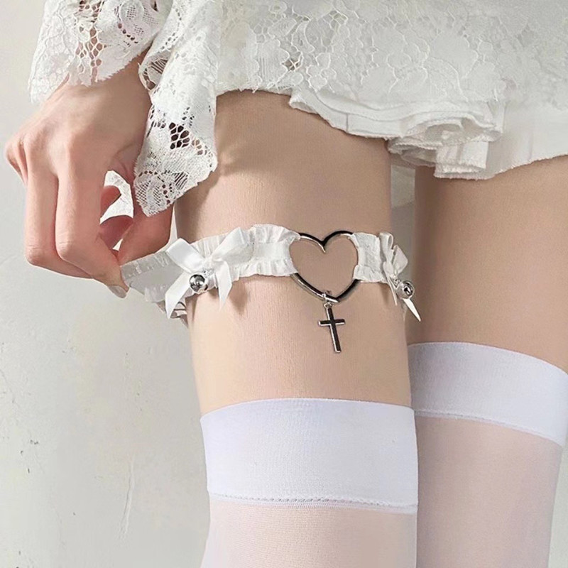 القوطية الدانتيل الرباط حزام ا - مراجعة Body Jewelry Goth وسعره
