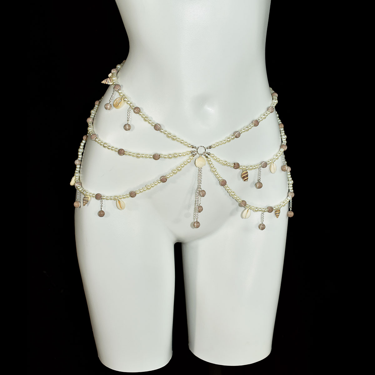 موضة تقليد اللؤلؤ الصدرية تنور - مراجعة Body Jewelry Bra وسعره