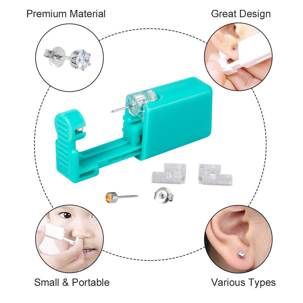 1 قطعة المتاح الأخضر الأذن ثقب - مراجعة Body Jewelry Factory وسعره