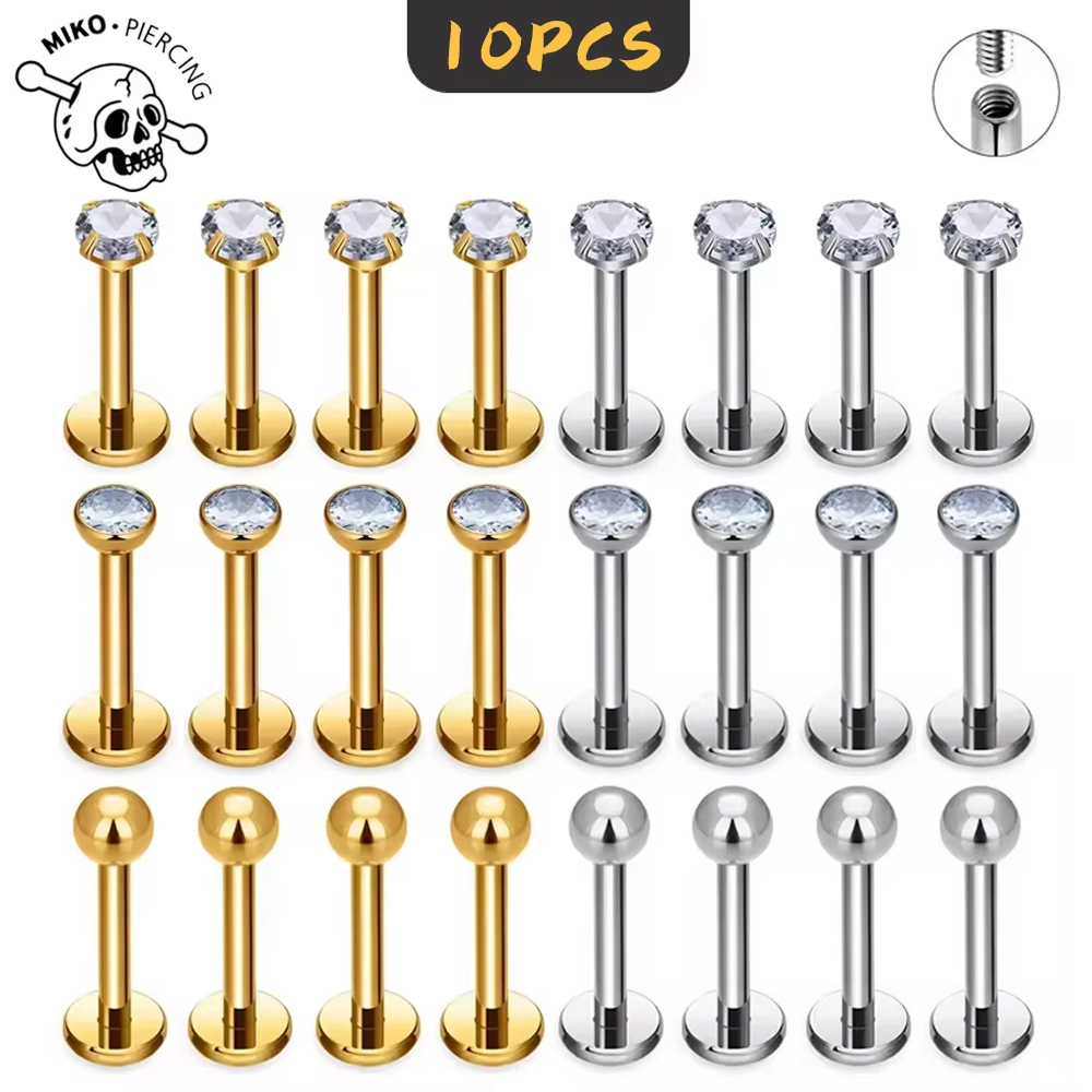 10 قطع من مجوهرات الجسم المصنو - مراجعة Belly Bar Titanium وسعره