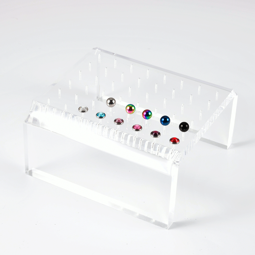 هيئة ثقب المجوهرات عرض حامل ال - مراجعة Body Jewelry Display Case وسعره