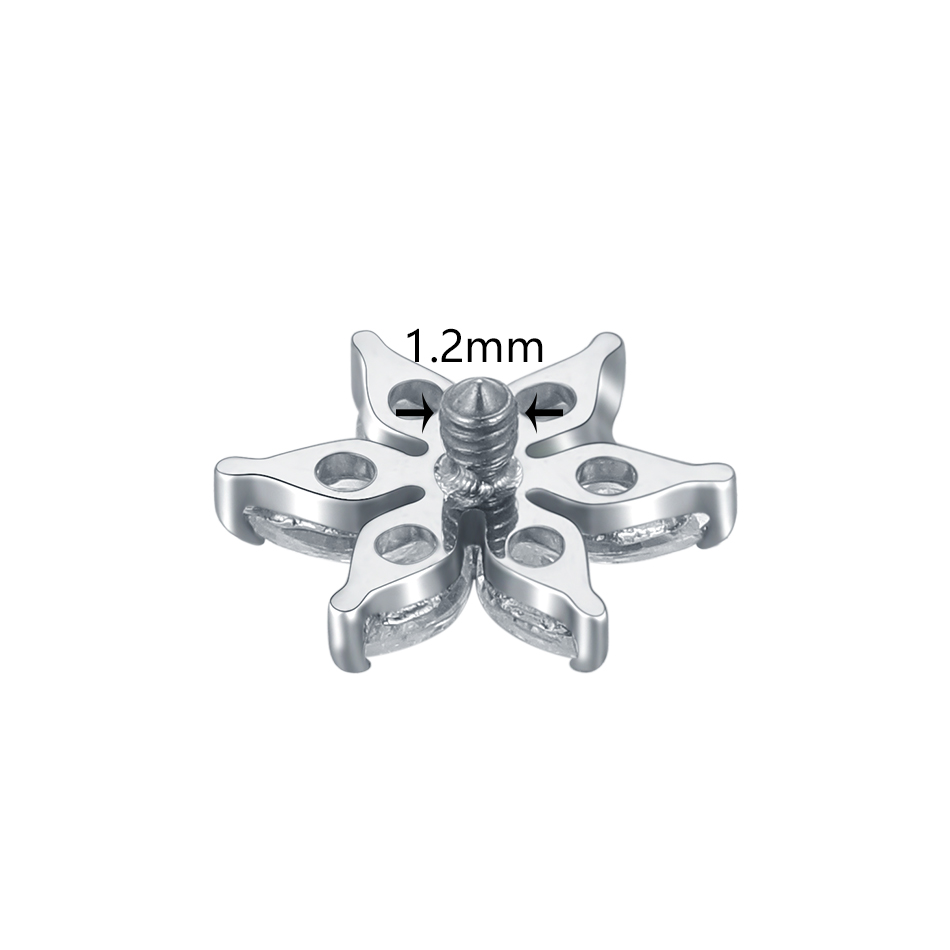 1/5 قطعة التيتانيوم كريستال زه - مراجعة Belly Bar Titanium وسعره