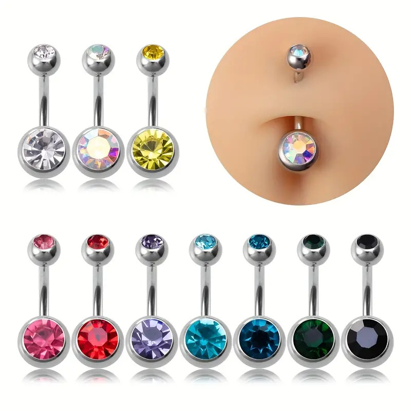 5/10/20 قطعة الزركون 14 جرام م - مراجعة Belly Bar Titanium وسعره