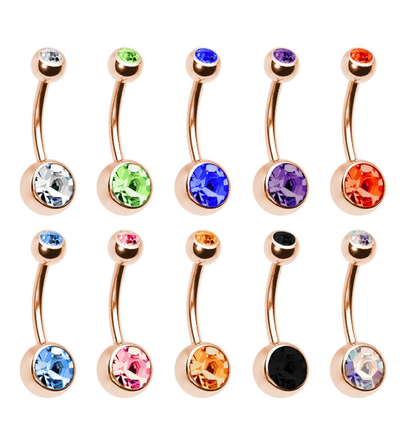 5/10/20 قطعة الزركون 14 جرام م - مراجعة Belly Bar Titanium وسعره