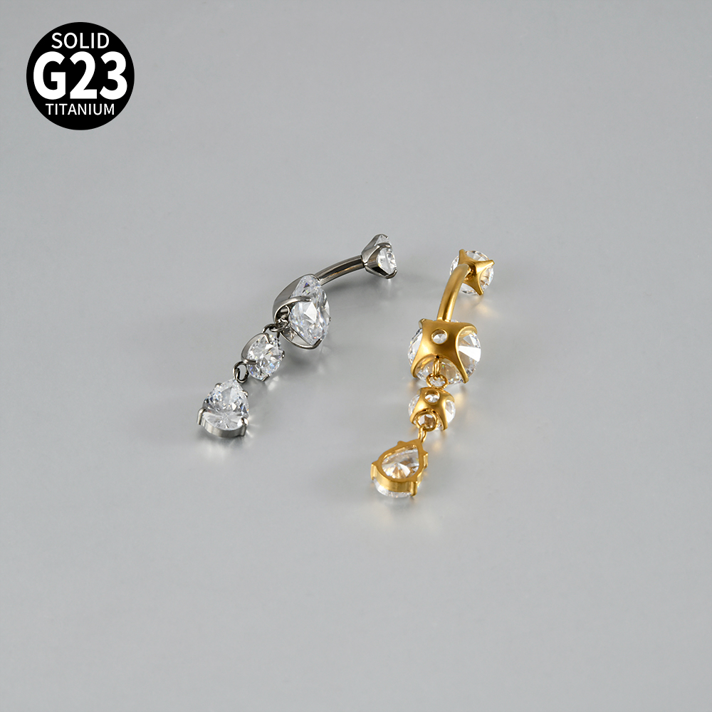 1 قطعة زهرة التيتانيوم/فراشة م - مراجعة Belly Bar Titanium وسعره