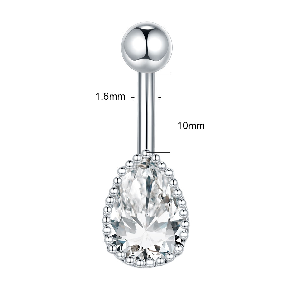    1 قطعة ثقب زر البطن للنساء - مراجعة Belly Bar Titanium وسعره