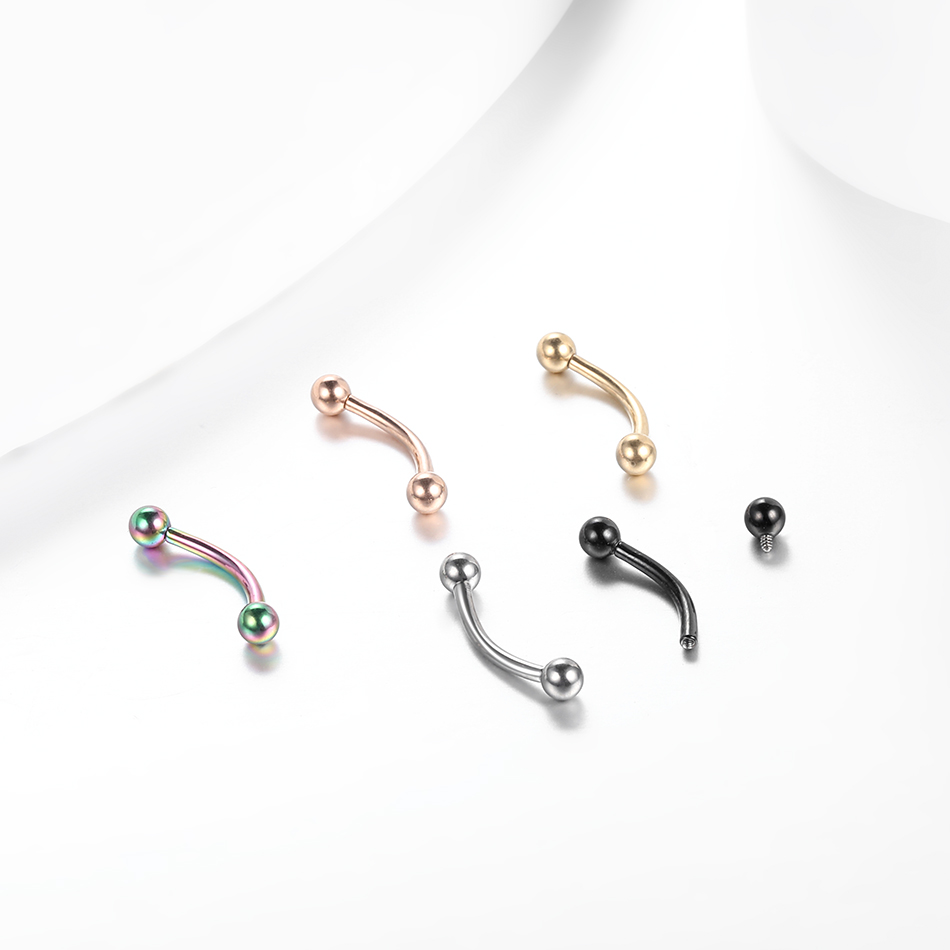 10 قطعة/الوحدة G23 التيتانيوم  - مراجعة Belly Bar Titanium وسعره