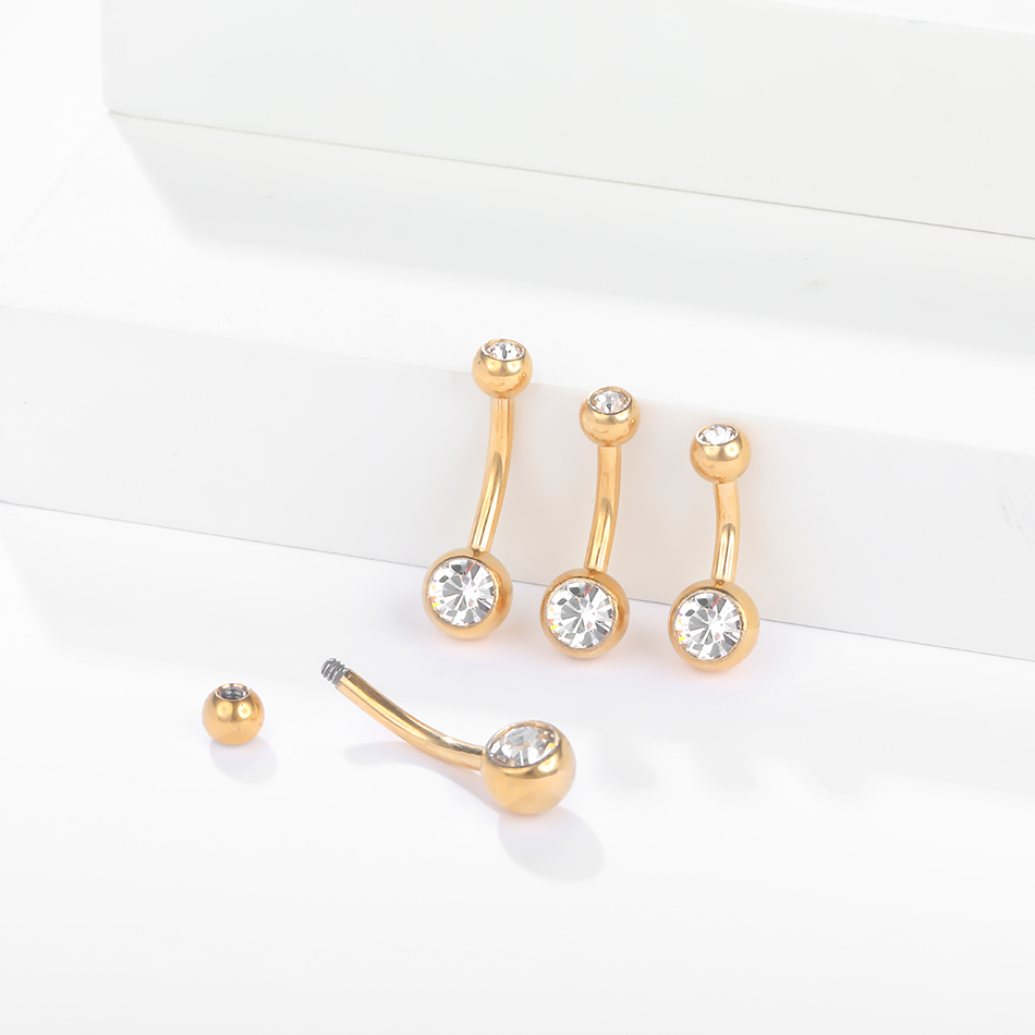 حلقة زر بطن من التيتانيوم للنس - مراجعة Belly Bar Titanium وسعره