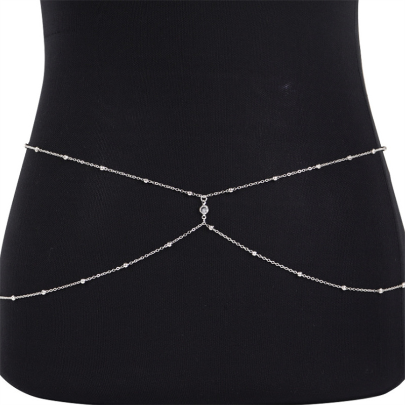سلاسل البطن مطرز بالخرز من حجر - مراجعة Body Jewelry Bra وسعره