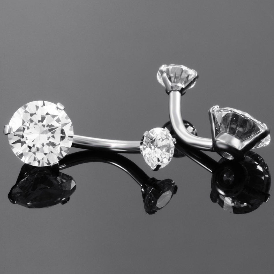 10 قطعة ثقب السرة الفولاذ المق - مراجعة Belly Bar Titanium وسعره