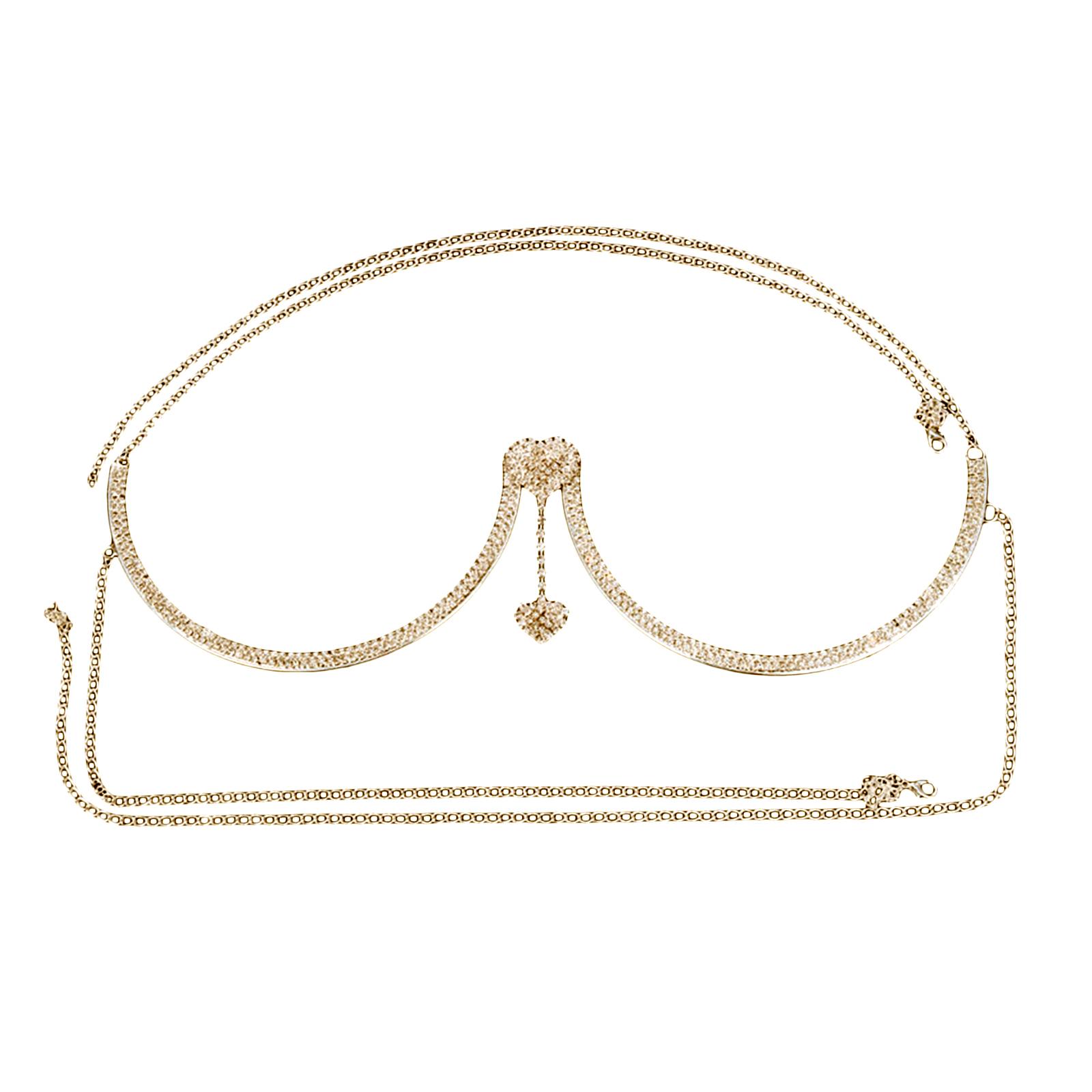 سلسلة صدرية مرصعة بالأحجار الك - مراجعة Body Jewelry Bra وسعره