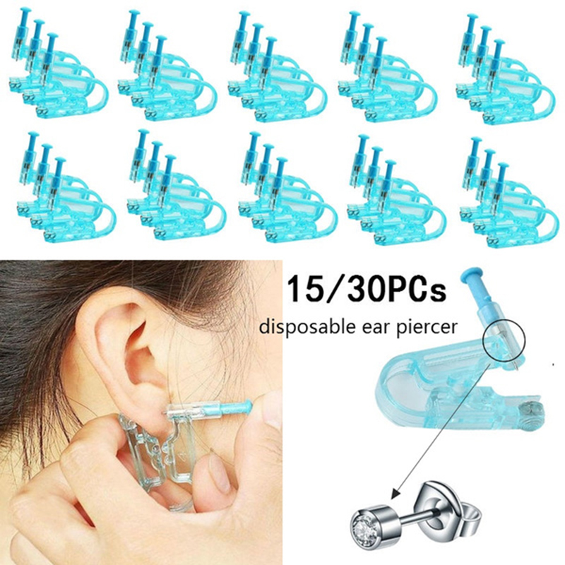 طقم مسدس ثقب الأذن الأزرق للاس - مراجعة Body Jewelry Factory وسعره
