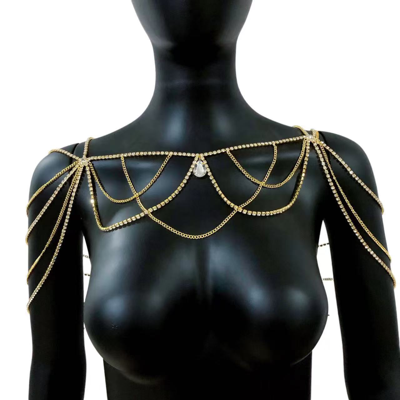 حار بيع وحجر الراين الهندسي ال - مراجعة Body Jewelry Art وسعره
