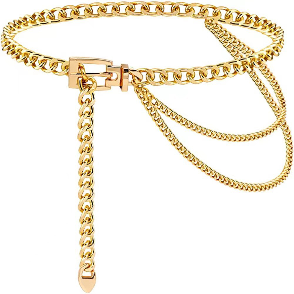 فاسق الخصر سلسلة حزام معدني ال - مراجعة Body Jewelry For Women وسعره