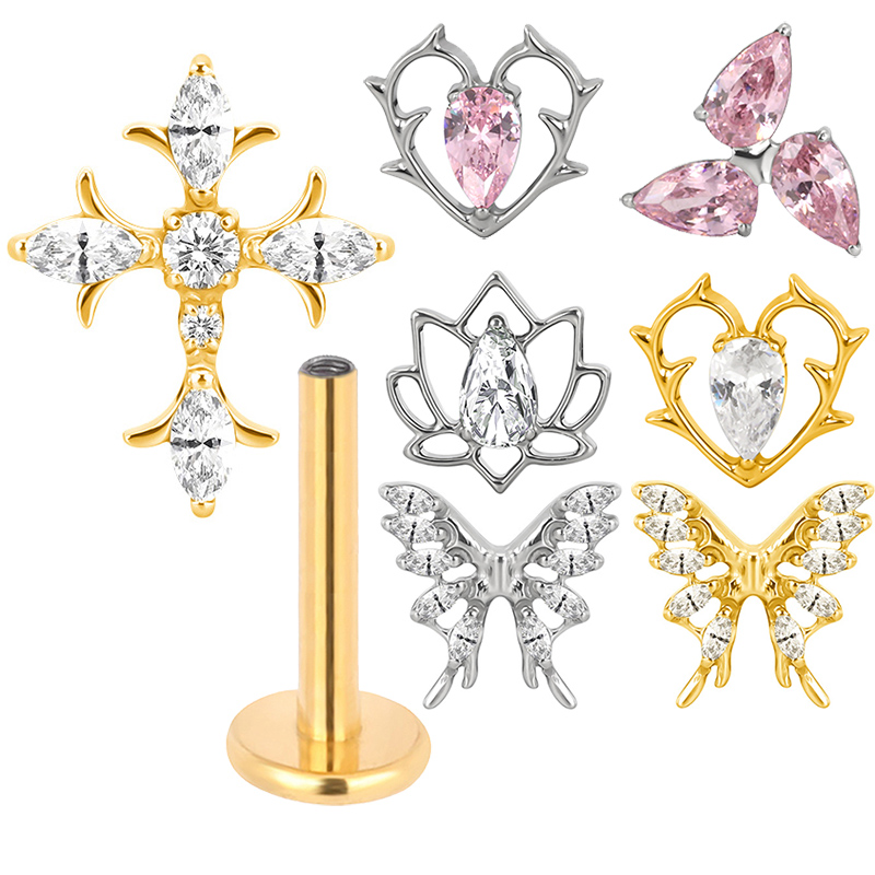 ASTM F136 التيتانيوم الأذن قطع - مراجعة Body Jewelry Factory وسعره