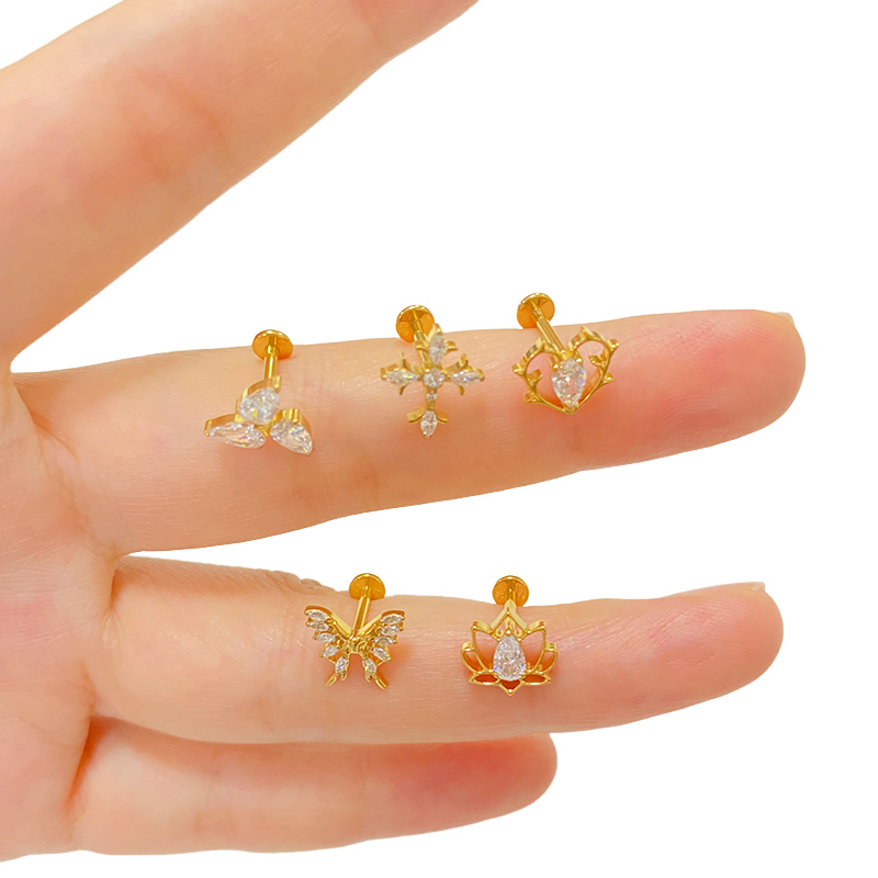 ASTM F136 التيتانيوم الأذن قطع - مراجعة Body Jewelry Factory وسعره
