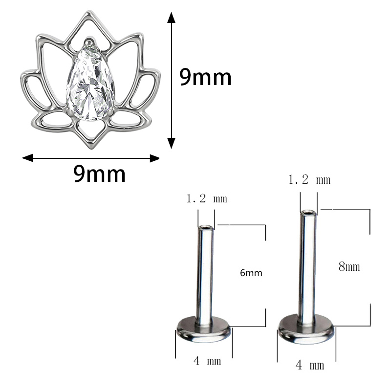 ASTM F136 التيتانيوم الأذن قطع - مراجعة Body Jewelry Factory وسعره
