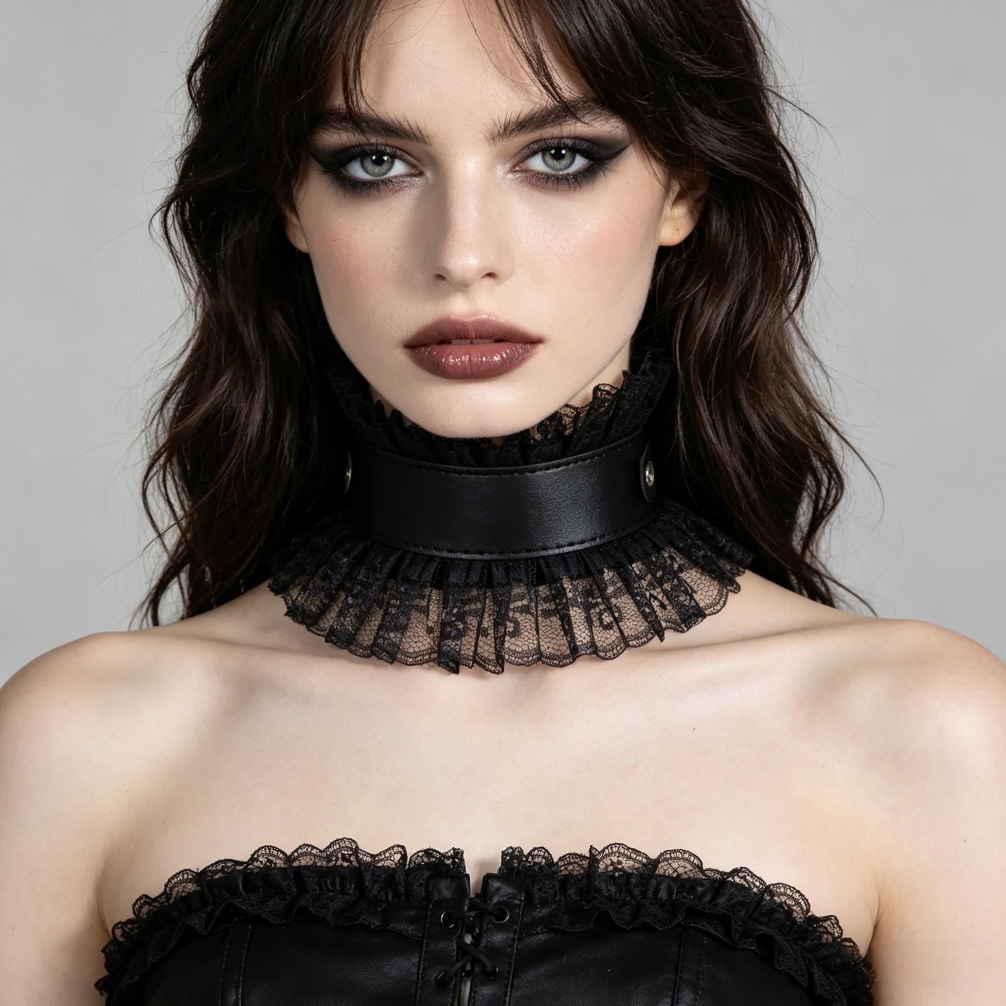طوق عنق نسائي عتيق الطراز من ا - مراجعة Body Jewelry Goth وسعره