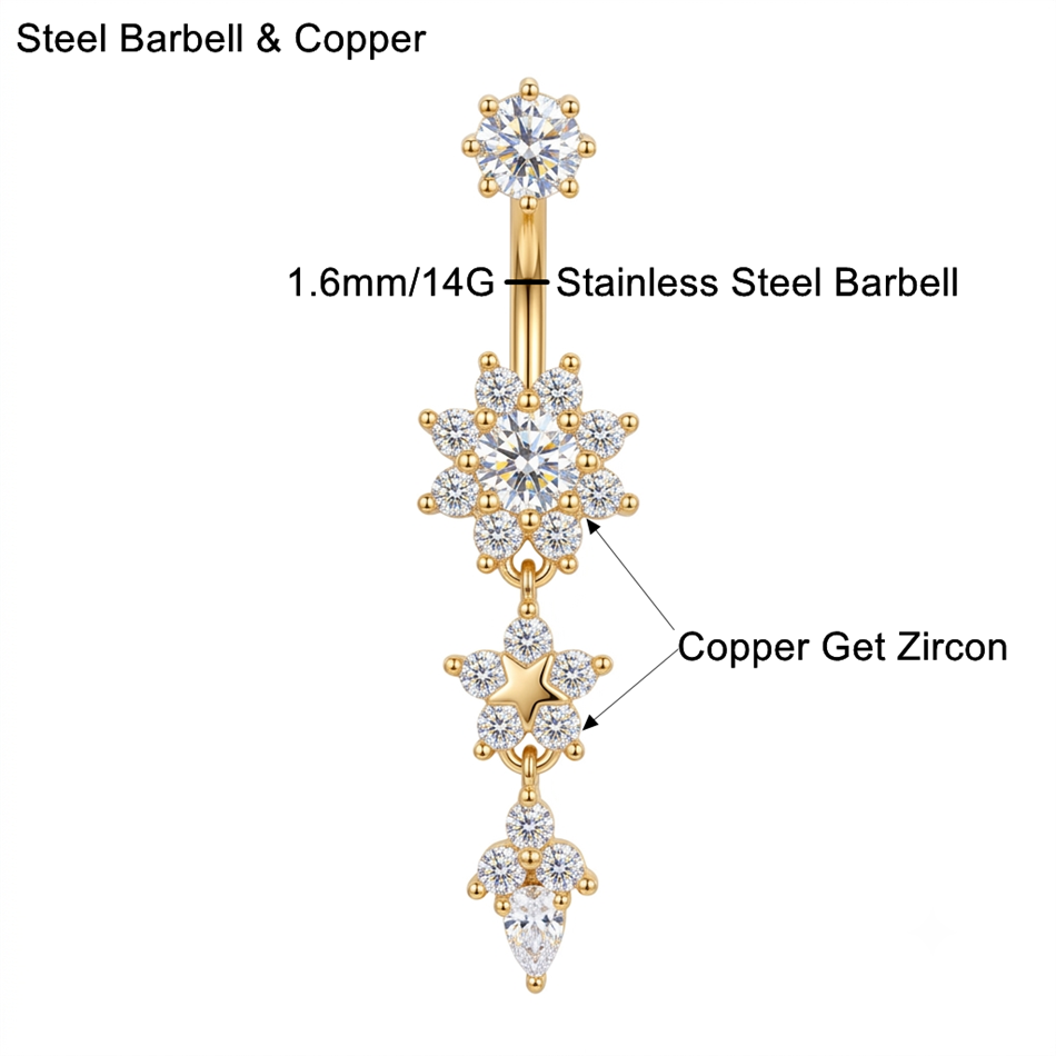 حلقات سرة البطن الأنيقة بتصميم - مراجعة Belly Bar Titanium وسعره